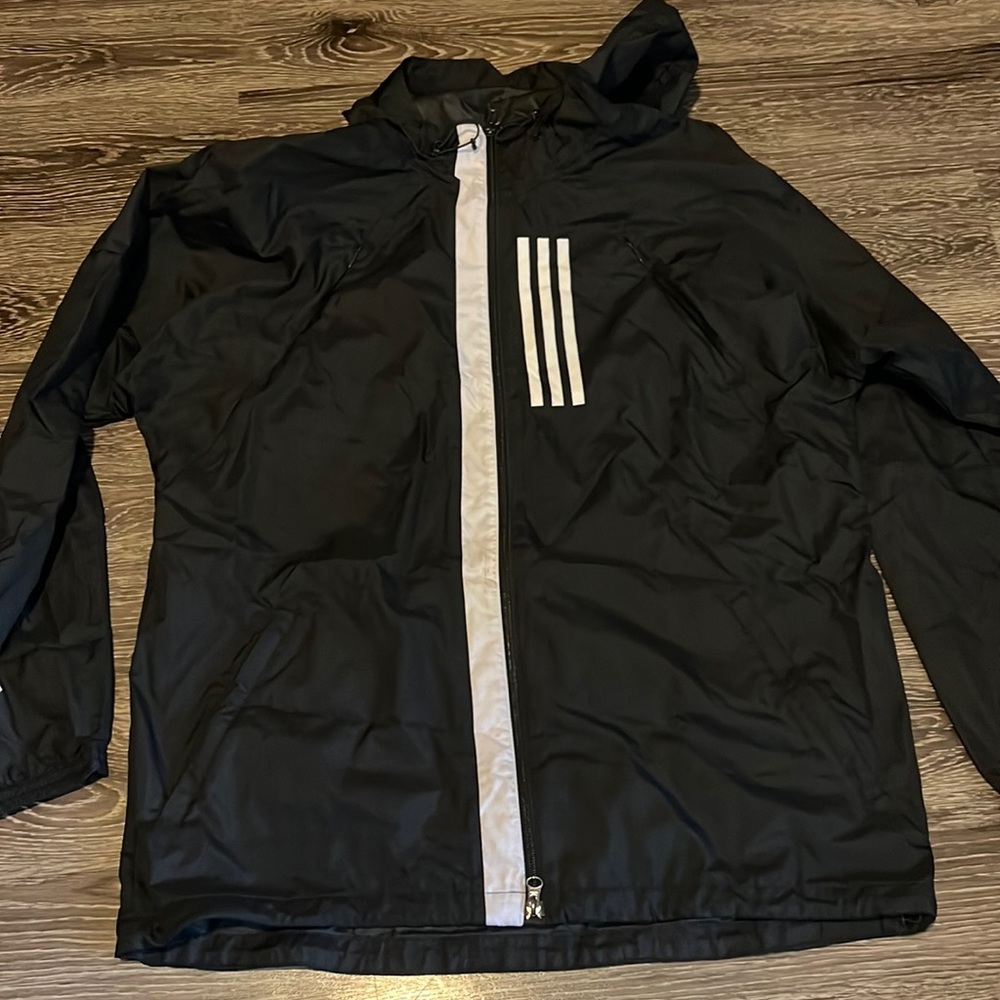 Adidas Mens Wind Jacket Running Training Hoodie - Large